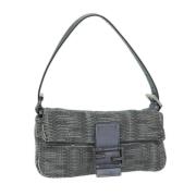 Pre-owned Canvas fendi-bags Fendi Vintage , Gray , Dames