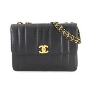 Pre-owned Canvas chanel-bags Chanel Vintage , Black , Dames