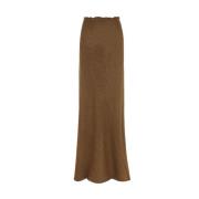 Single, kasjmier lange rok Cortana , Brown , Dames