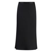 Slim Fit Crepe Rok Calvin Klein , Black , Dames