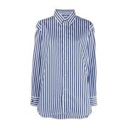 Blauwe Knoopsluiting Lange Mouw Shirt Polo Ralph Lauren , Blue , Dames