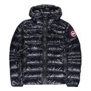 Navy Blauwe Hooded Puffer Jas Canada Goose , Blue , Heren