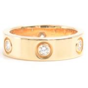 Pre-owned Metal rings Cartier Vintage , Yellow , Dames