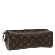 Pre-owned Canvas pouches Louis Vuitton Vintage , Brown , Dames