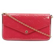 Pre-owned Leather clutches Louis Vuitton Vintage , Pink , Dames