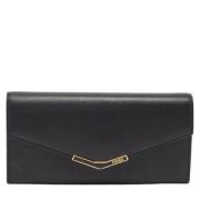 Pre-owned Leather wallets Fendi Vintage , Black , Dames