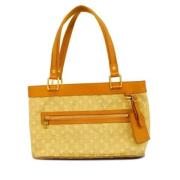 Pre-owned Fabric louis-vuitton-bags Louis Vuitton Vintage , Beige , Da...