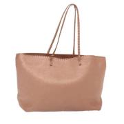 Pre-owned Leather totes Fendi Vintage , Pink , Dames