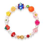 Womens Berry Pearl Bracelet with Assorted Beads Nialaya , Multicolor ,...