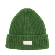 Groene Wollen Beanie Muts Autry , Green , Heren