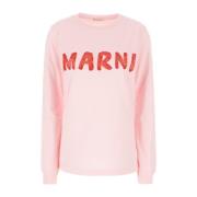 Casual Katoenen T-Shirt voor Mannen Marni , Pink , Dames