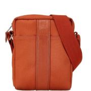 Pre-owned Leather shoulder-bags Hermès Vintage , Orange , Dames