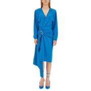 Wol Midi Jurk The Attico , Blue , Dames