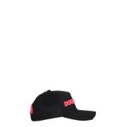 Katoenen Baseball Cap met Logo Dsquared2 , Black , Dames