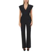 Flare Fit Jumpsuit in Grain de Poudre Philosophy di Lorenzo Serafini ,...