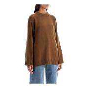 Oversized Wol Kasjmier Trui Loulou Studio , Brown , Dames