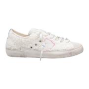 Vintage Teddy Sneakers Ivoor Zilver Philippe Model , White , Dames