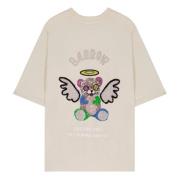 T-shirt 'Angel' Strass Barrow , White , Unisex