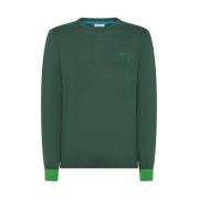 Stijlvolle O-Neck Jumpers Sun68 , Green , Heren