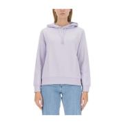 Logo Sweatshirt Regular Fit 100% Katoen A.p.c. , Purple , Dames