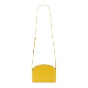 Leren Demi Lune Tas A.p.c. , Yellow , Dames