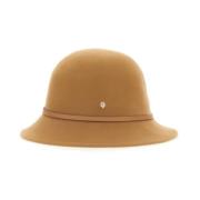 Wollen Bucket Hat met Leren Rand Helen Kaminski , Beige , Dames