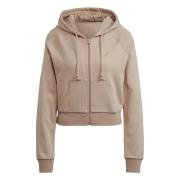 Cropped hoodie Adidas , Beige , Dames