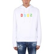 Capuchon Cool Fit Sweatshirt Dsquared2 , White , Heren