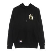 Yankees Logo Hoodie Zwart/Goud New Era , Black , Heren