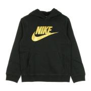 Jongens Club Fleece Hoodie Zwart/Goud Nike , Black , Heren