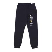 Zwarte Fleece Sweatpants Club+ met meerdere logo's Nike , Black , Here...