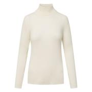 Grijze Melange Coltrui Windsor , White , Dames