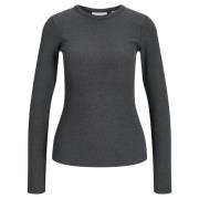 Rib Tee Freewear Donkergrijs Melange Jack & Jones , Gray , Dames