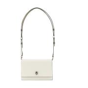 Leren Skull Tas Gemaakt in Italië Alexander McQueen , Beige , Dames