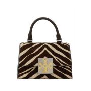 Leren Bon Bon Handtas Gemaakt in China Tory Burch , Multicolor , Dames