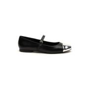 Zwarte balletflats met glans Alohas , Black , Dames