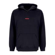 Zwarte Geribbelde Hoodie Sweatshirt Propaganda , Black , Heren