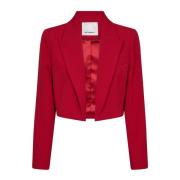 Cropped Blazer 66-Flame Co'Couture , Red , Dames