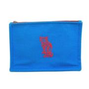 Pre-owned Fabric pouches Hermès Vintage , Blue , Dames