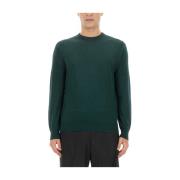 Wollen Pullover Regular Fit 100% Wol Ballantyne , Green , Heren