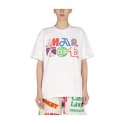 T-Shirts Market , White , Unisex