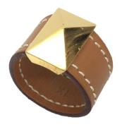 Pre-owned Leather rings Hermès Vintage , Brown , Dames