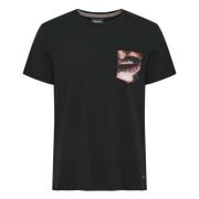 T-shirt Blend , Black , Heren