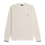 Beige Sweater Collectie Fred Perry , Beige , Heren