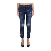 Stijlvolle meisjesjeans met knoopsluiting Dsquared2 , Blue , Dames