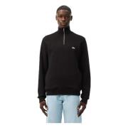 Half Zip Hoodie Lacoste , Black , Heren