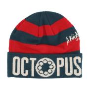 Freddy's Gestreepte Beanie Hoed Horror Pak Octopus , Multicolor , Here...