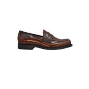 Bruin leren Penny Loafers Church's , Brown , Heren