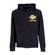 NBA Script Hoodie Loslak Zwart New Era , Black , Heren