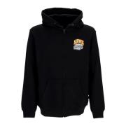 Zwarte Zip Hoodie met Aangepast Logo Vans , Black , Heren